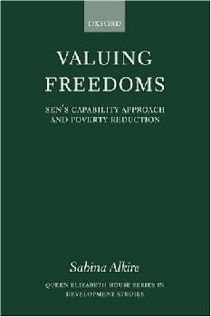 Valuing Freedoms: Sen'S Capability Approach And Poverty Reduction.
