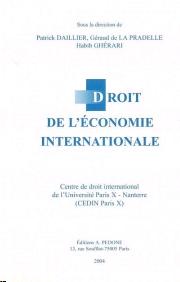 Droit de L'Economie Internationale.