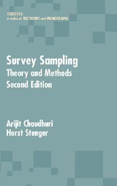 Survey Sampling. Theory And Methods.