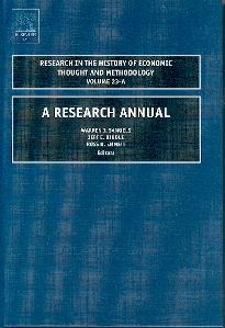 Research In The History Of Economic Thought And Methodology. Vol 23a.. Research Annual.