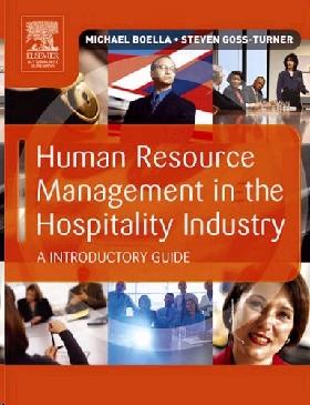 Human Resource Management In The Hospitality Industry: An Introductory Guide.