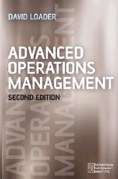 Advanced Operations Management.
