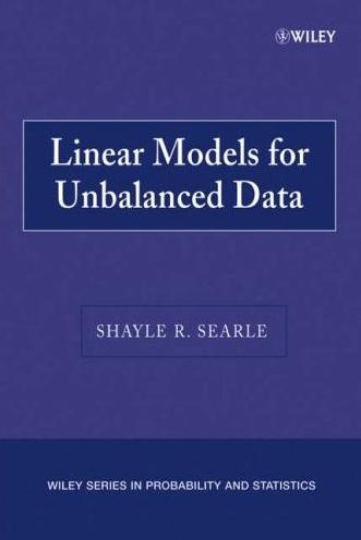 Linear Models For Unbalanced Data