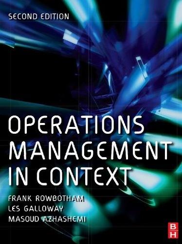 Operations Management In Context
