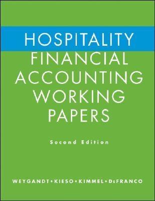 Hospitality Financial Accounting Working Papers.
