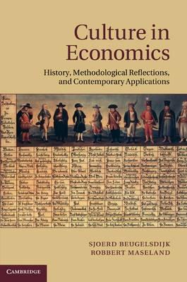 Culture In Economics "History, Methodological Reflections, And Contemporary Applicatio". History, Methodological Reflections, And Contemporary Applicatio