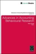 Advances in Accounting Behavioral Research (Volume 14)