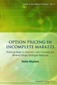 Option  Pricing in Incomplete Markets