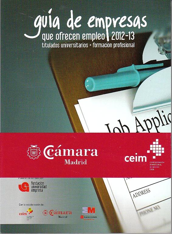 Guía de las empresas que ofrecen empleo 2012-13