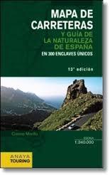 Mapa de carreteras y guía de la naturaleza de España "Escala 1:340.000"