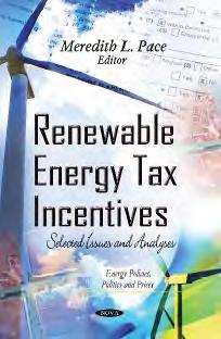 Renewable Energy Tax Incentives "Selected Issues and Analyses"
