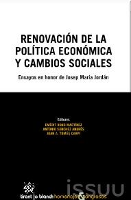 Renovación de la política económica y cambios sociales "Ensayos en honor Josep María Jordán"