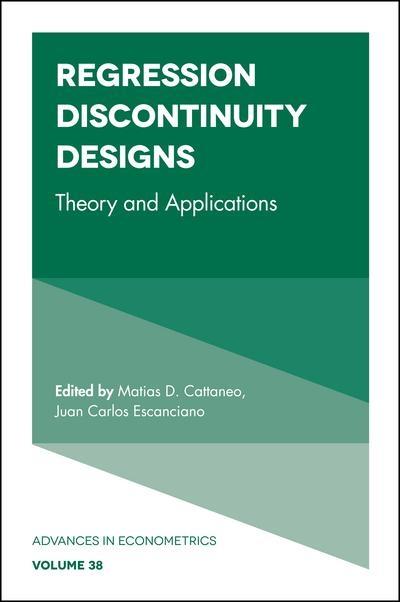 Regression Discontinuity Designs " Theory and Applications "
