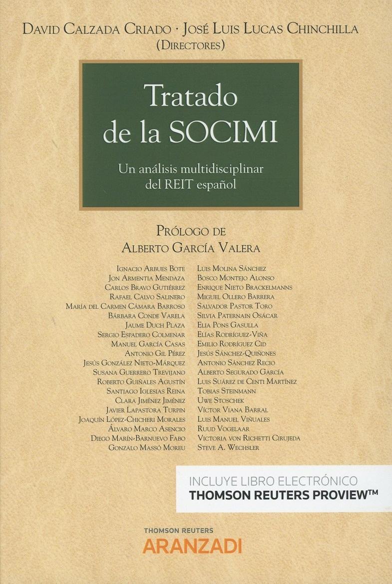 Tratado de la SOCIMI "Un Análisis Multidisciplinar del REIT Español "