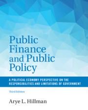 Public Finance and Public Policy "A Political Economy Perspective on the Responsibilities and Limitations of Government"