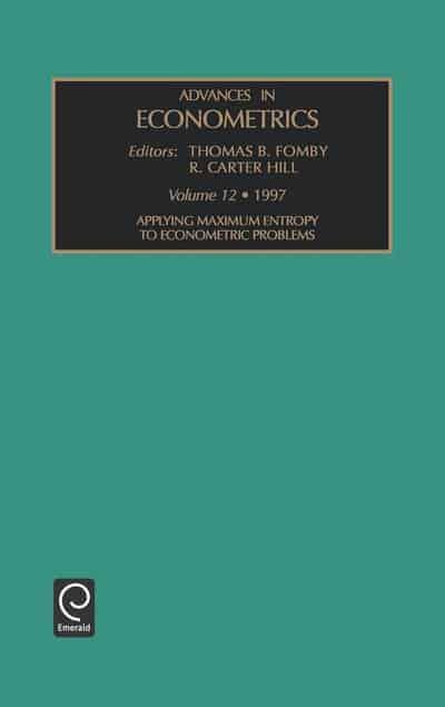 Advances in Econometrics Vol.12 "Applying Maximum Entropy to Econometric Problems"