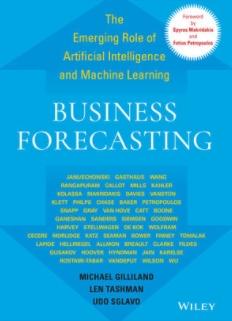 Business Forecasting "The Emerging Role of Artificial Intelligence and Machine Learning"