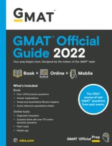 GMAT Official Guide 2022 "Book + Online Question Bank"