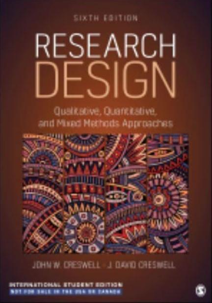 Research Design "Qualitative, Quantitative, and Mixed Methods Approaches"