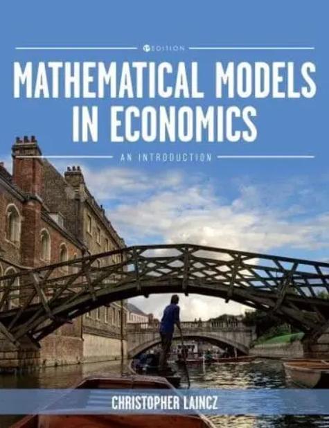 Mathematical Models in Economics "An Introduction"