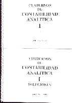 Cuadernos de Contabilidad Analitica I y Cuaderno de Soluciones.