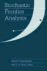 Stochastic Frontier Analysis.