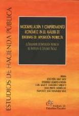 Microsimulacion y comportamiento economico en el analisis de reformas de imposicion indirecta.