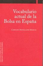 Vocabulario Actual de la Bolsa en España.