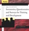 Pfeiffer'S Classic Inventories, Questionnaires, And Surveys For Training And Development