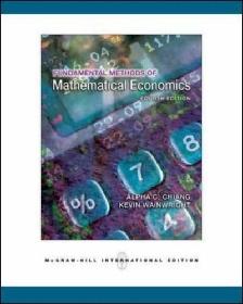 Fundamental Methods Of Mathematical Economics.