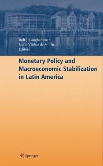 Monetary Policy And Macroeconomic Stabilization In Latin America.