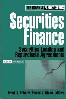 Securities Finance: Securities Lending And Repurchase Agreements.