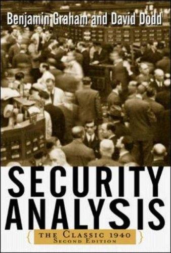 Security Analysis: Classic 1940 Edition
