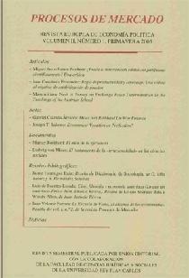 Procesos de Mercado. Vol. Ii, Nº1, Primavera 2005. Revista Europea de Economia Politica.