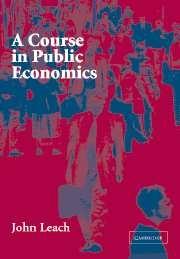 A Course In Public Economics