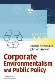 Corporate Environmentalism And Public Policy
