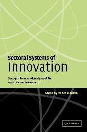 Sectoral System Of Innovation. Concepts, Issues And Analyses Of Six Major Sectors In Europe