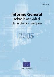Informe General sobre la Actividad de la Unión Europea 2005