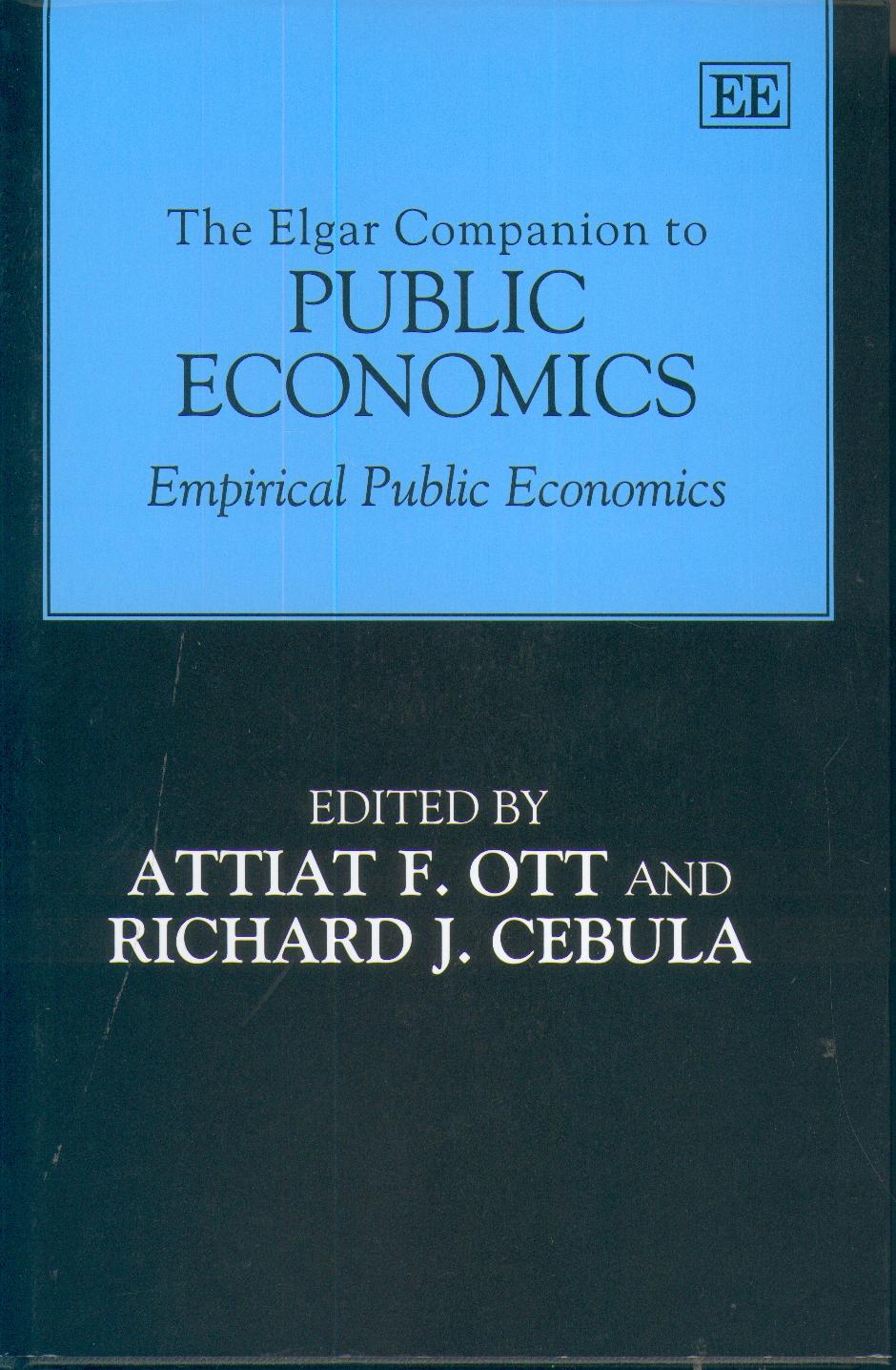 The Elgar Companion To Public Economics. Empirical Public Economics.