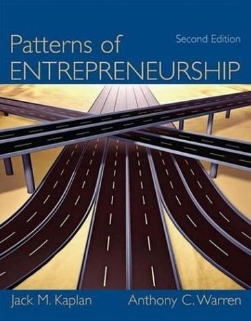 Patterns Of Entrepreneurship