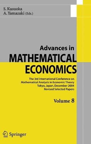 Advances In Mathematical Economics