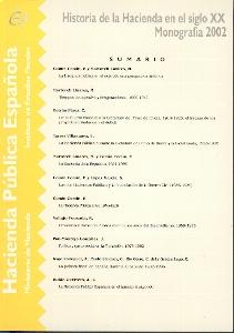 Historia de la Hacienda en el S. Xx. Monografia 2002