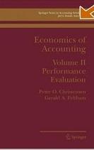 Economics Of Accounting: Performance Evaluation.
