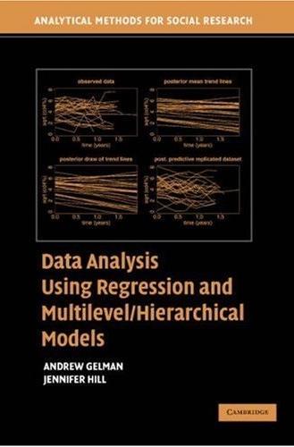 Data Analysis Using Regression And Multilevel / Hierarchical Models