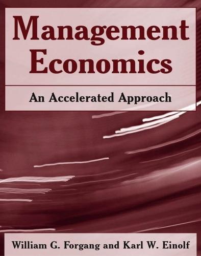Management Economics: An Accelerated Approach