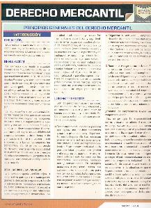 Derecho Mercantil: Díptico Guía Resumen