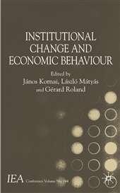 Institutional Change And Economic Behaviour