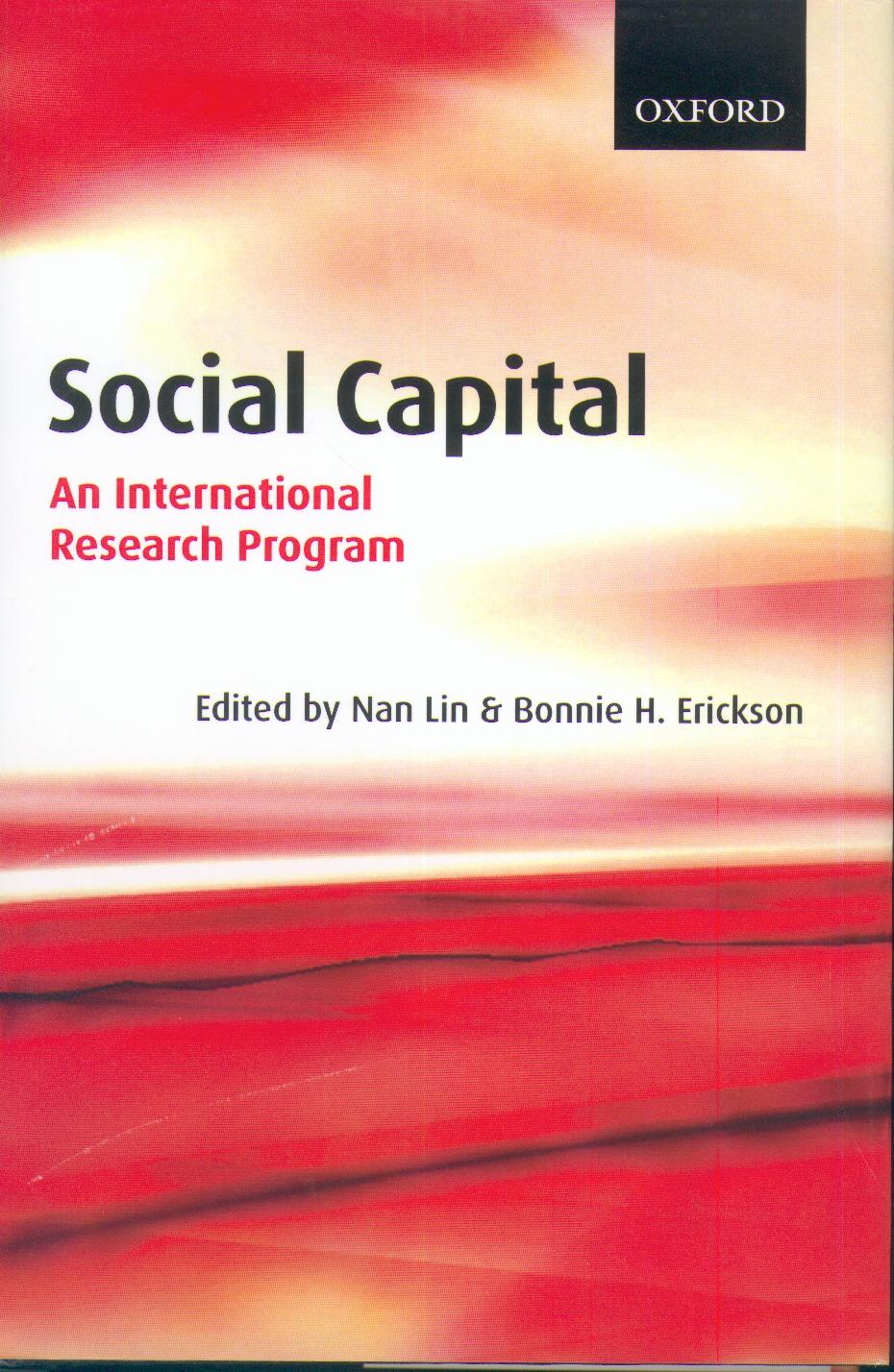 Social Capital. An International Research Program.