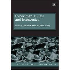 Experimental Law And Economics