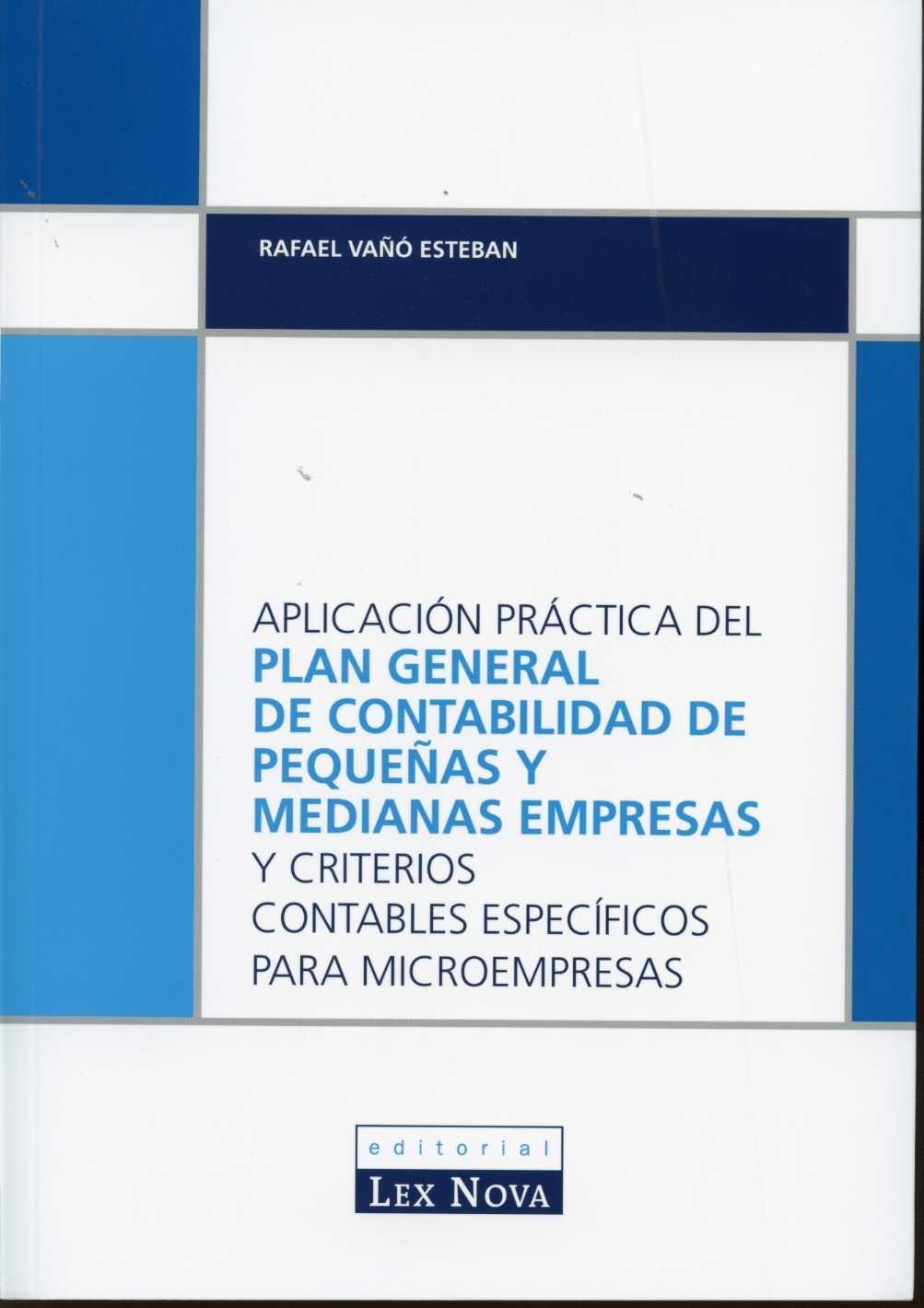 Aplicación Práctica del Plan General Contable de Pequeñas y Medianas Empresas